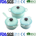 6PCS Enamel Cast Iron Cookware Set Manufacturer From China